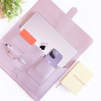Sleek Station - Laptop/Mobile/Tab Leather Organizer 37cm x 25cm - Lilac