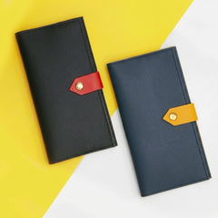 Vegan Leather Travel Wallet - Passport/Boarding Pass/Cards/Mobile Holder