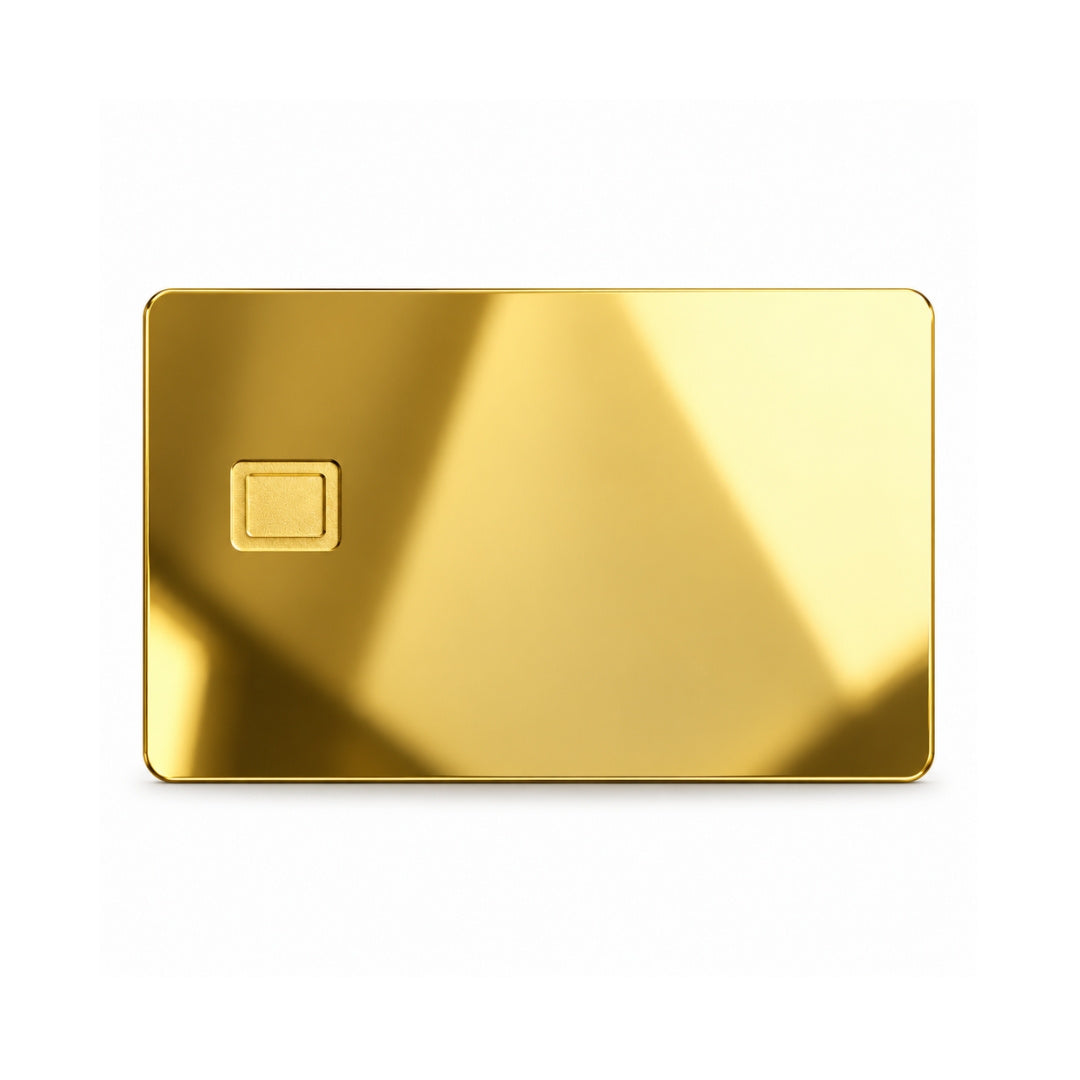 Mirror Gold Metal Card