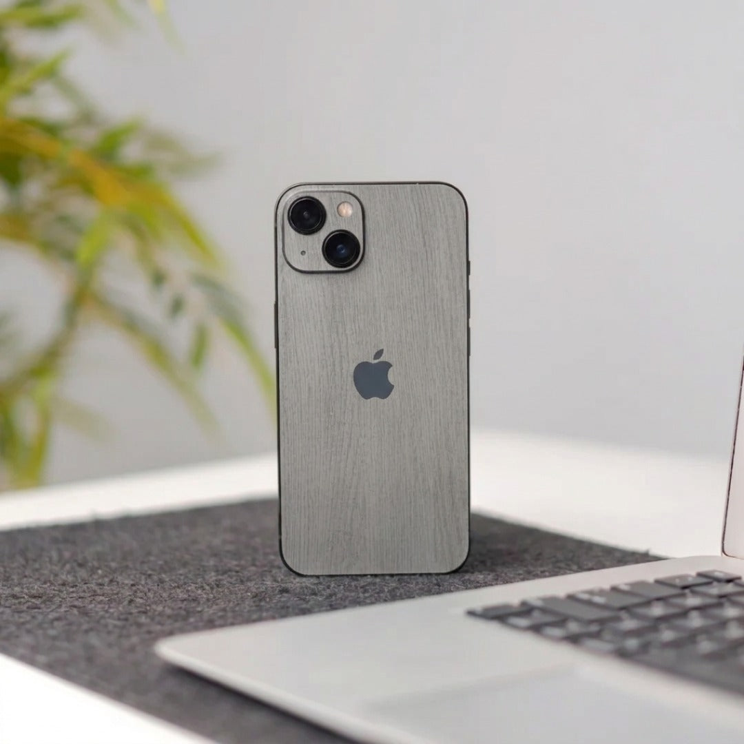 Grey Wood Mobile Skin