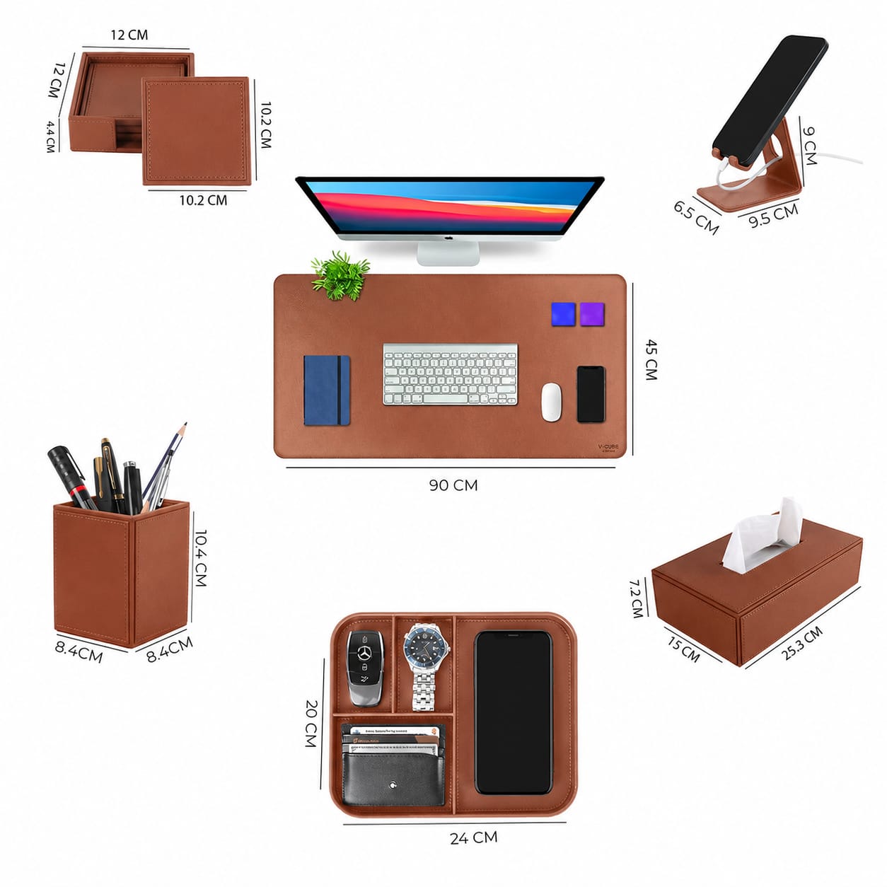 Premium Vegan Leather EXECUTIVE SET OF 6