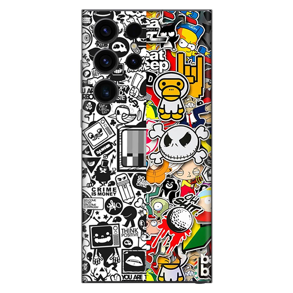 Blue Abstract  Mobile Skin India  Main image