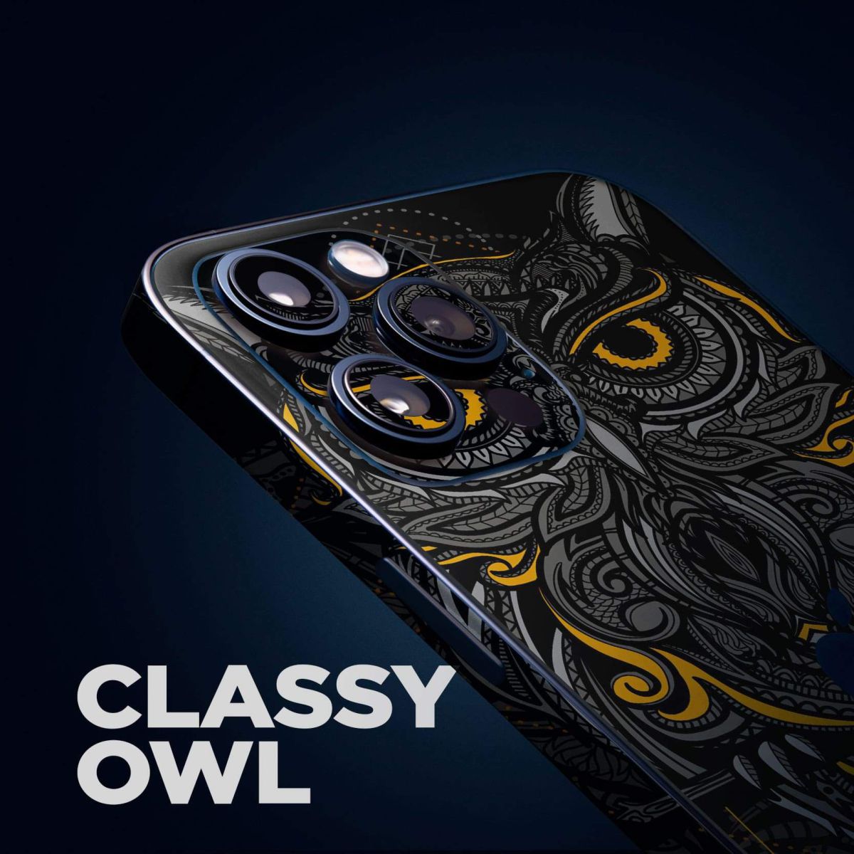 Golden metallic mobile skins by Wrapcart with shiny luxury finish