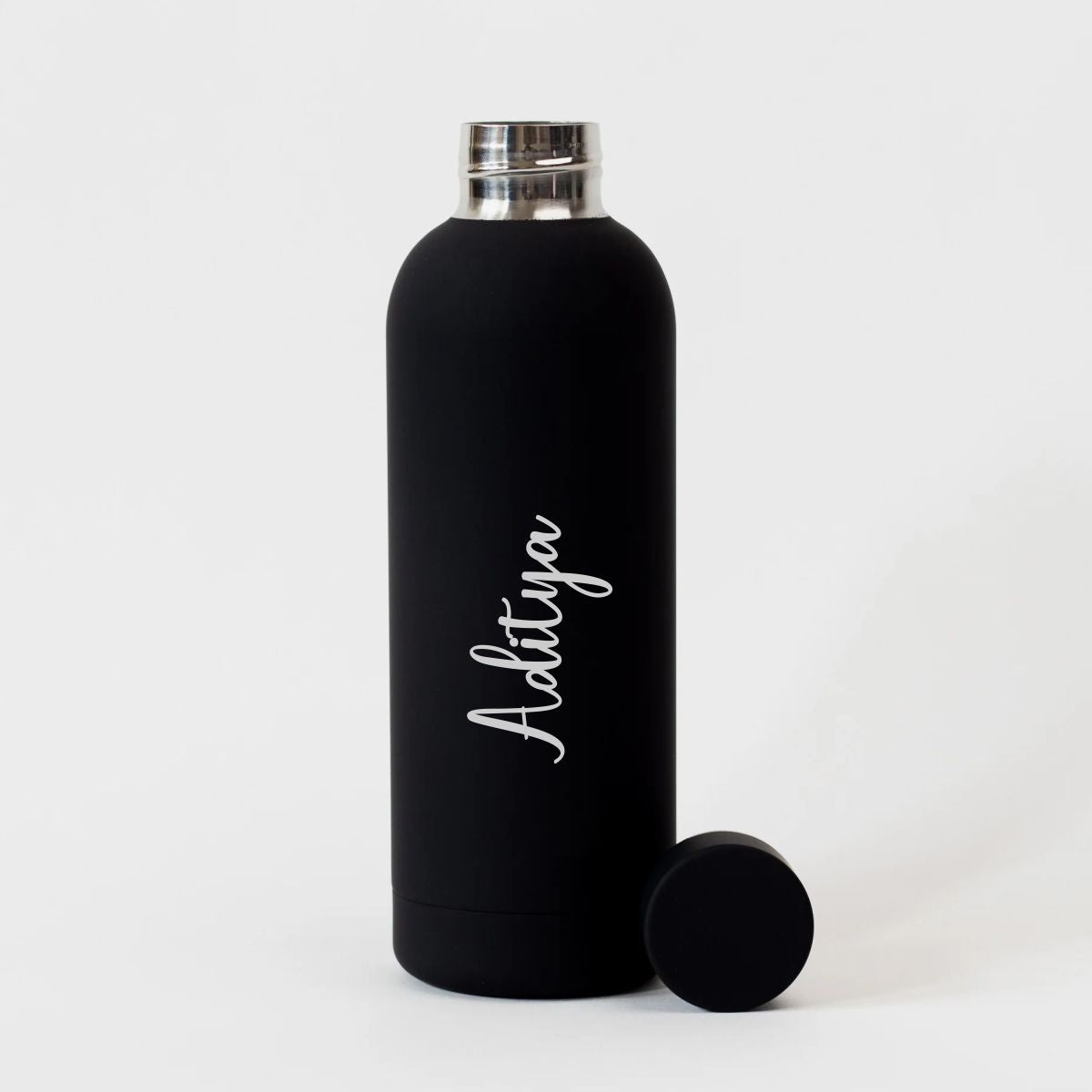 Soft Silicone Insulated Stainless Steel Vacuum Bottle Secondary image