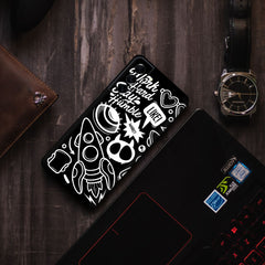 Work Hard Doodle Mobile Skin