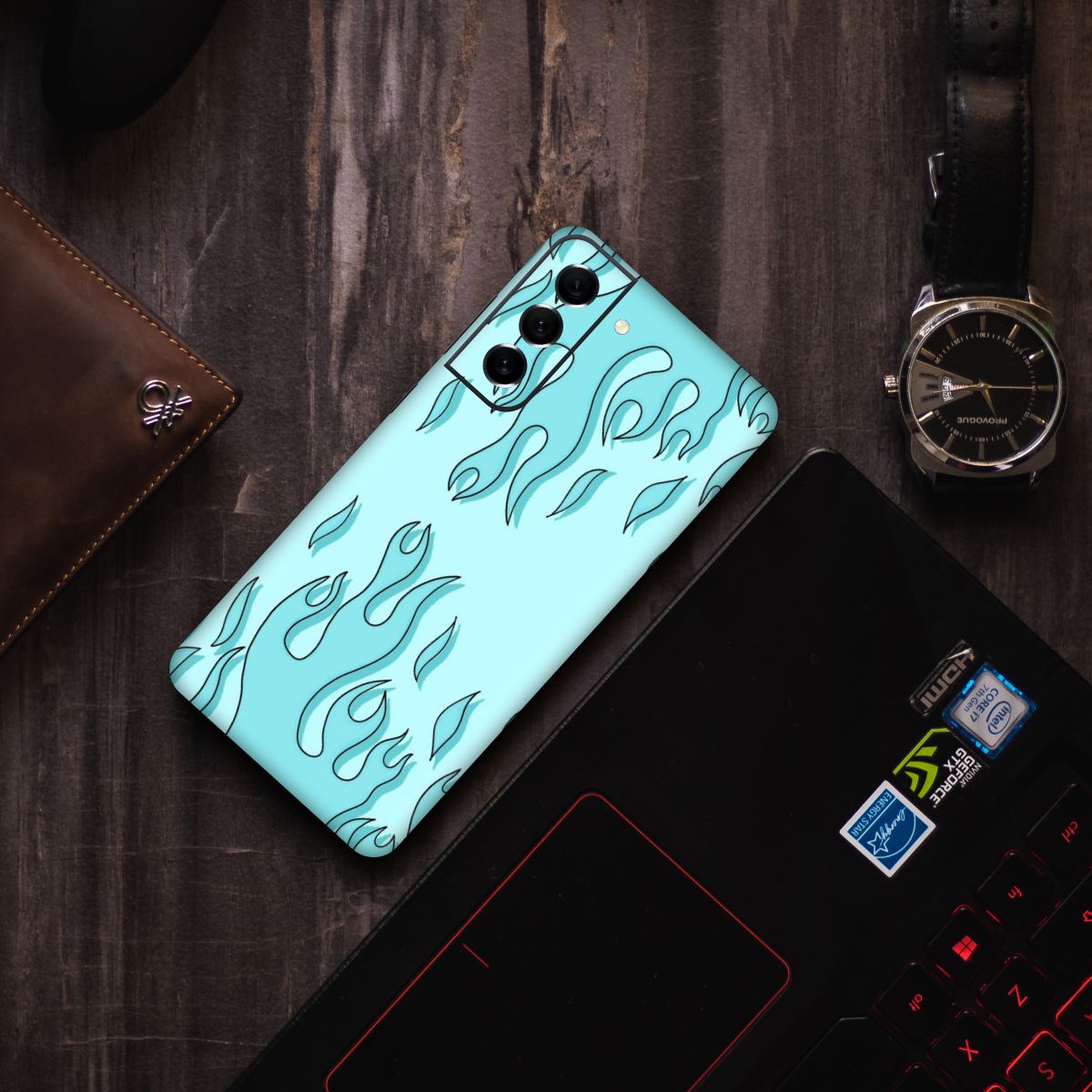 Light Blue Flames