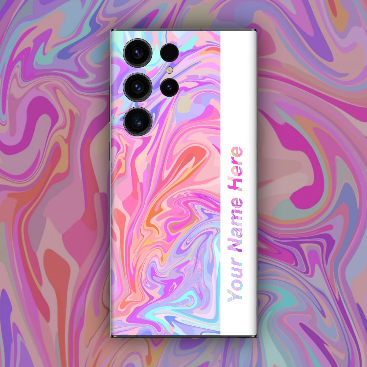 WrapCart Accents - Custom Name Mobile Skins Secondary image