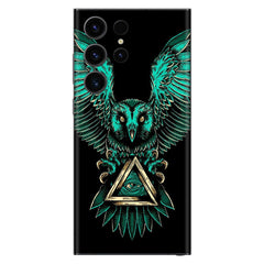 Illuminati Green Owl Mobile Skin