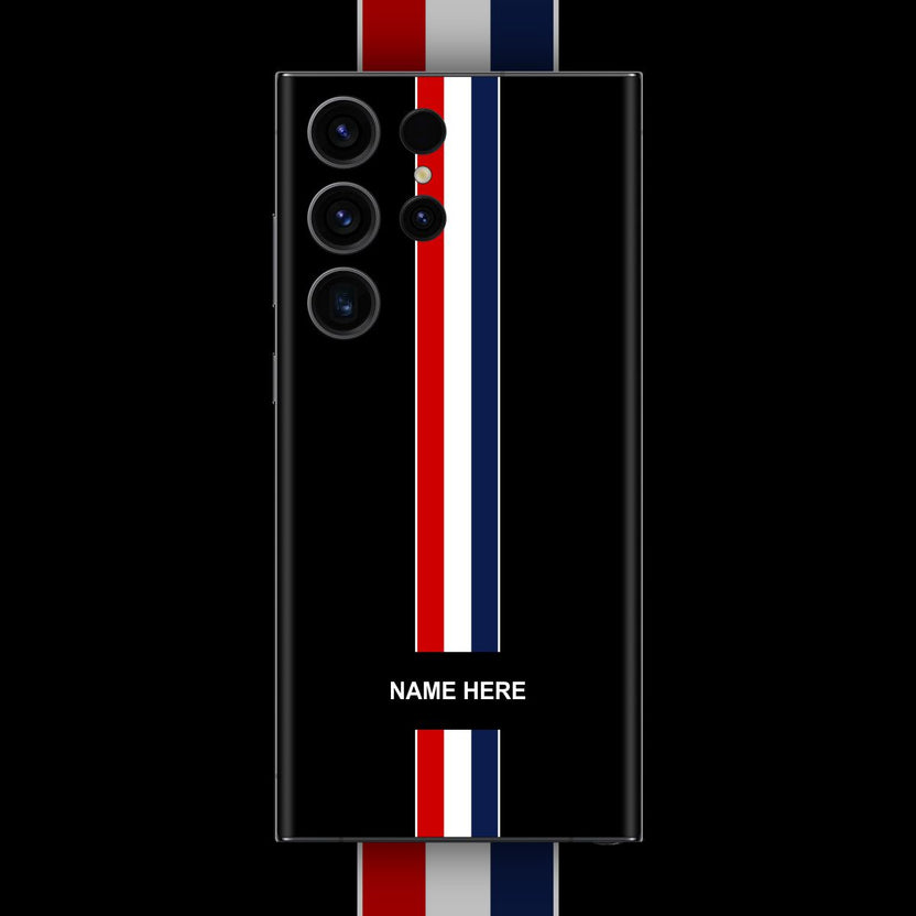 Customised Android Skin Stripes - Custom Name Mobile Skin β WrapCart Skins