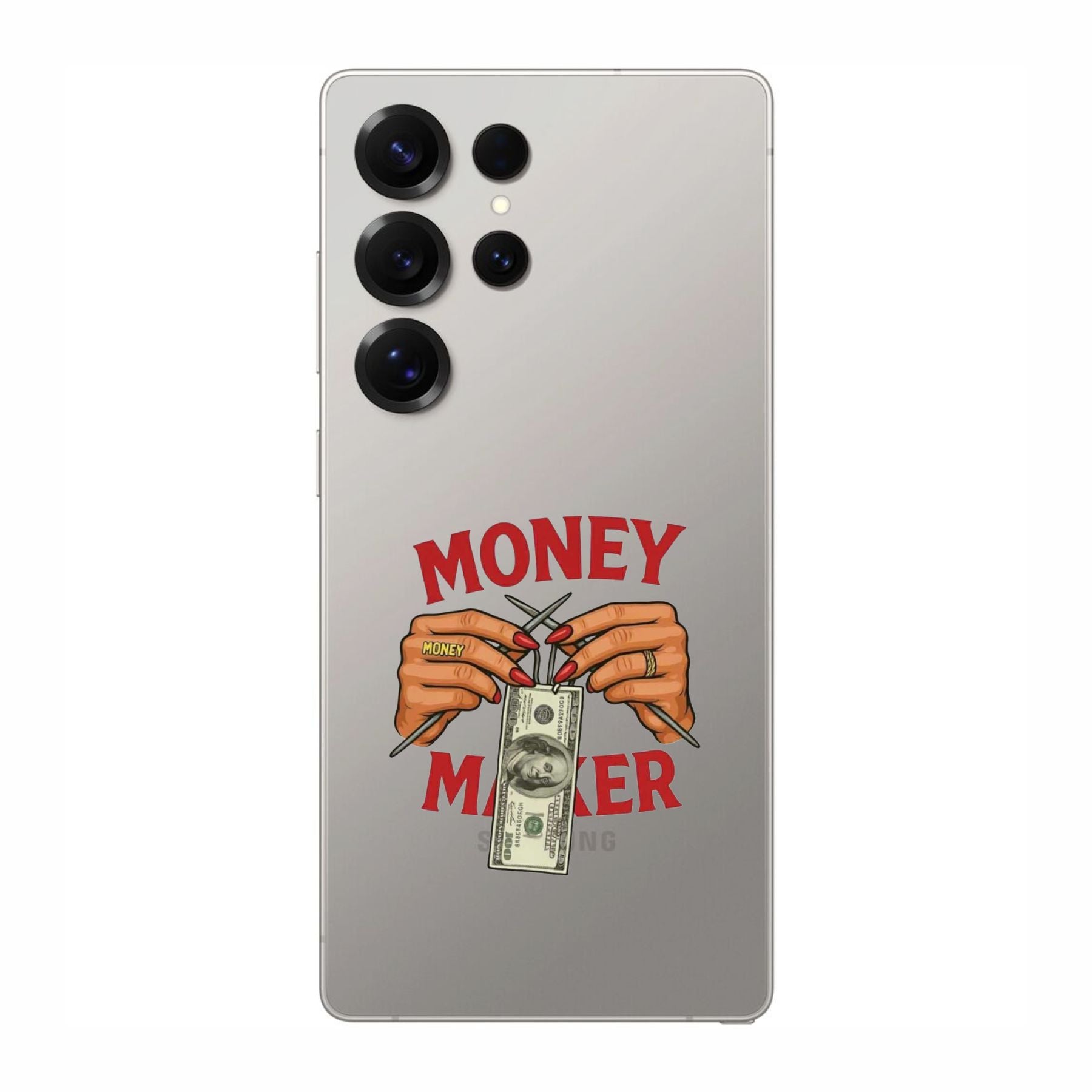 Money Maker Transparent Mobile Skin