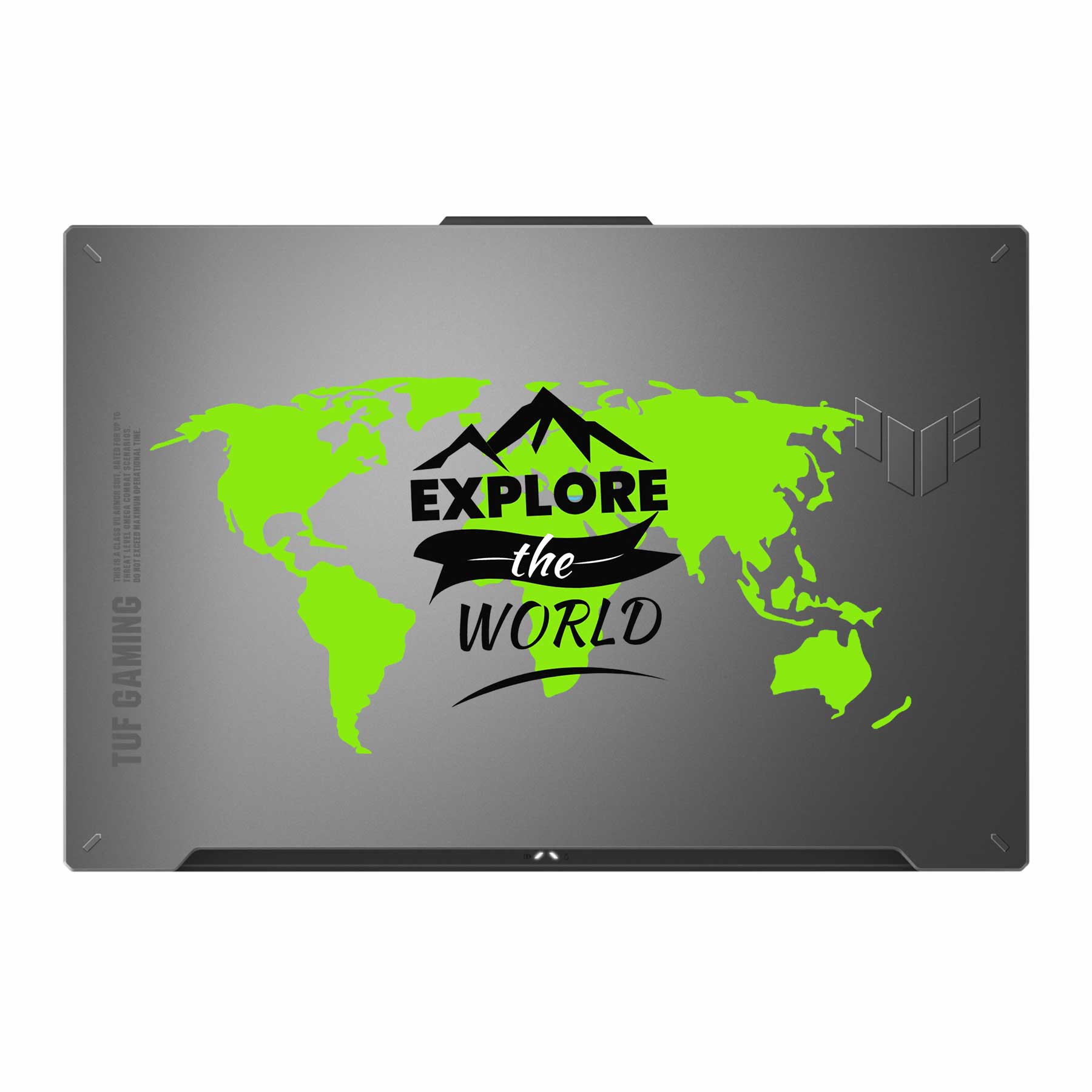 Explore The World Transparent 3M Laptop Skin Main image