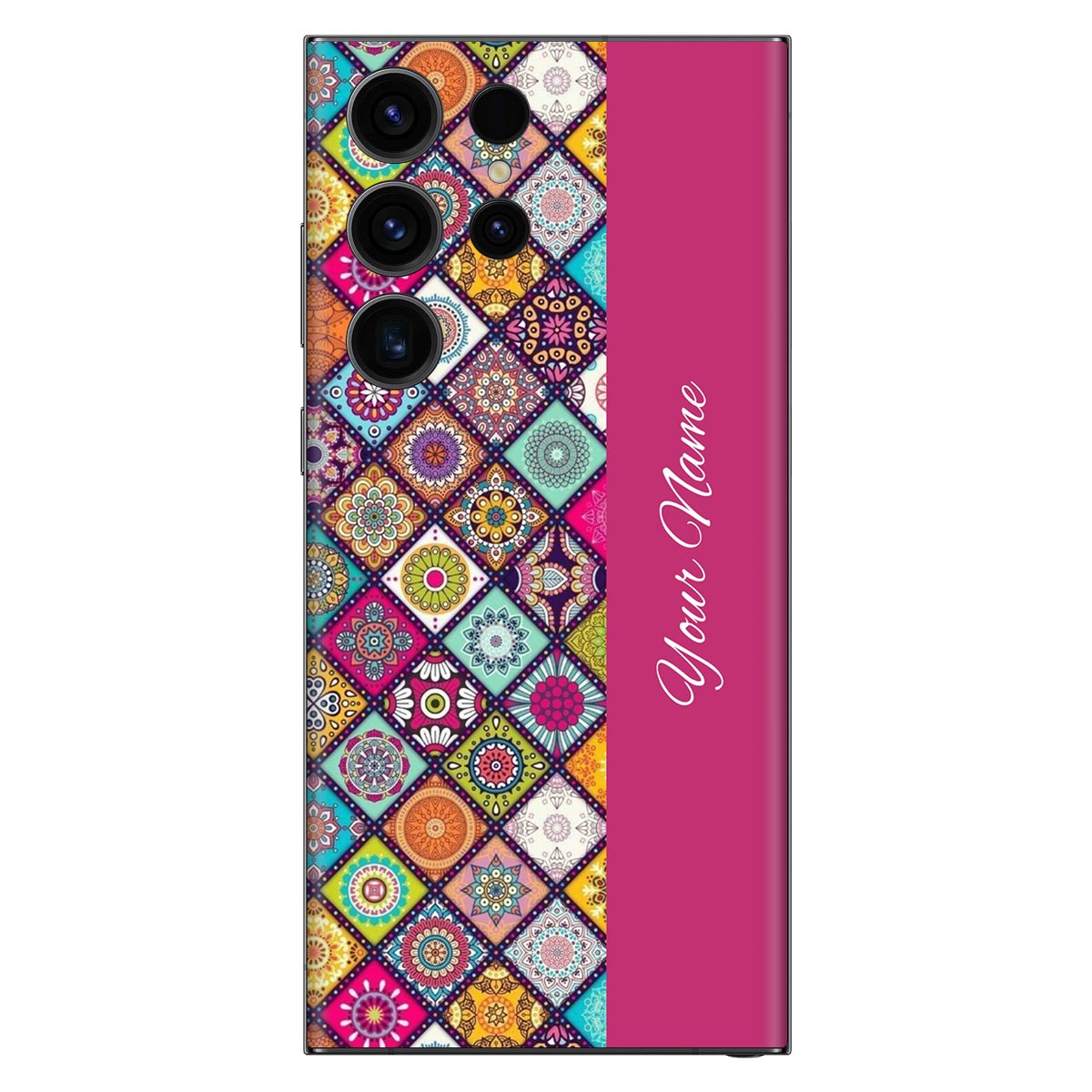 Boho Custom Name Mobile Skin Main image