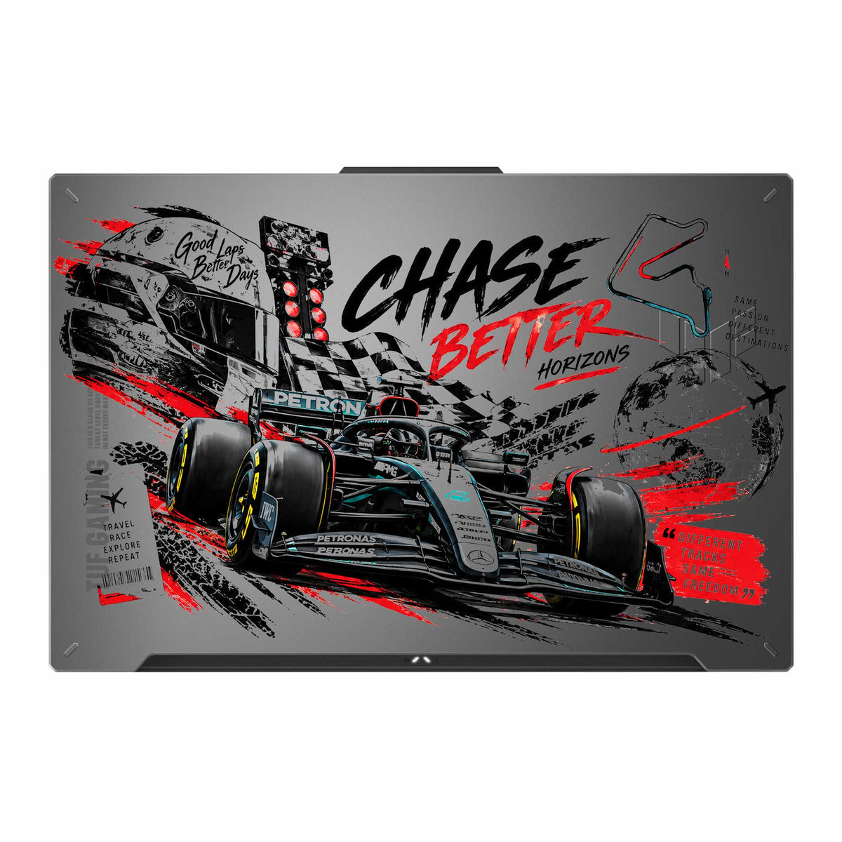 Chase Better Transparent 3M Laptop Skin