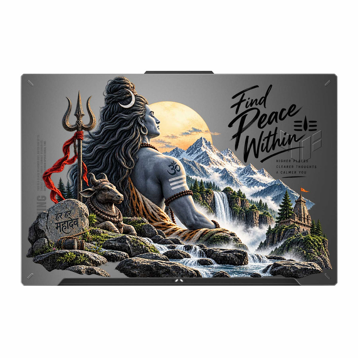 Find Peace Transparent 3M Laptop Skin