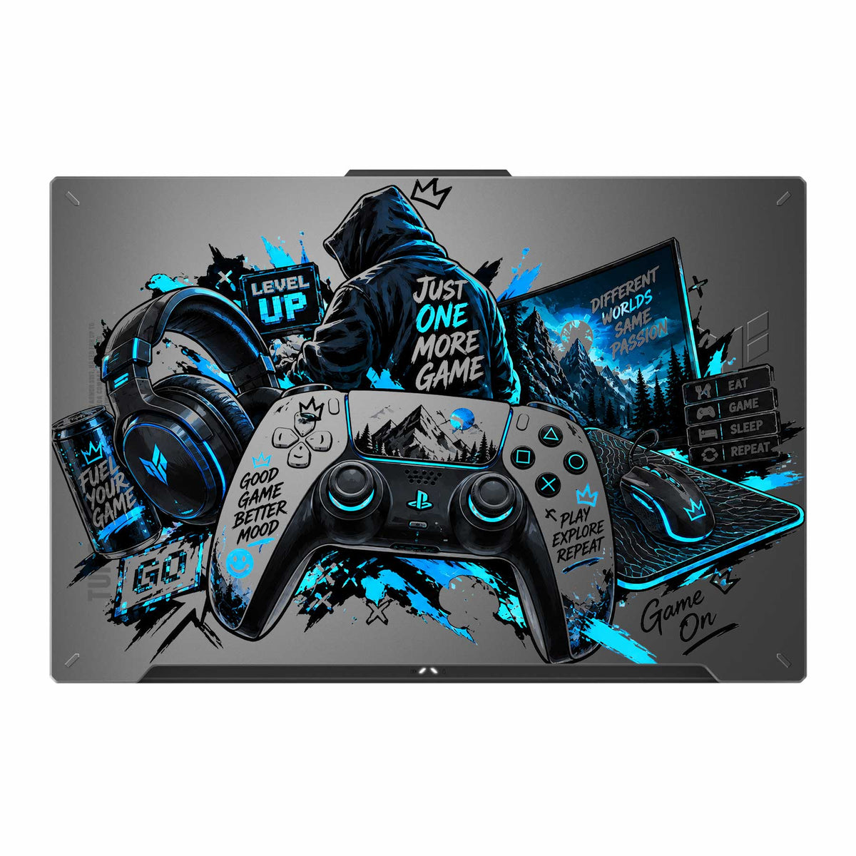 One More Game Transparent 3M Laptop Skin