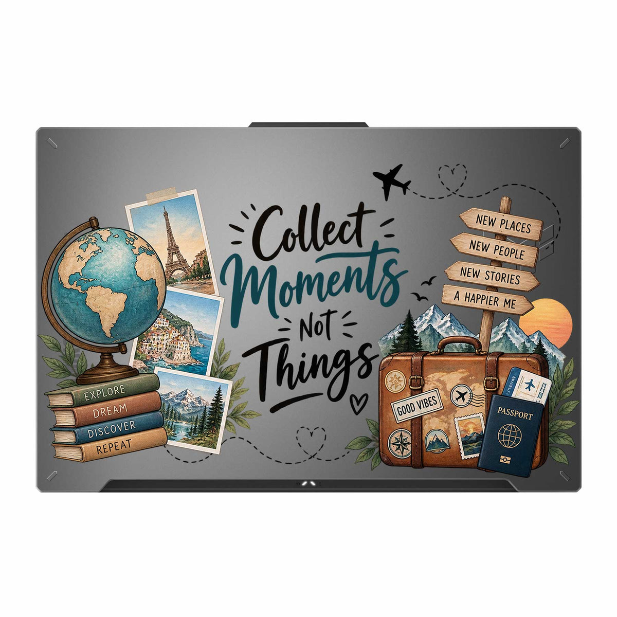 Collect Moments Transparent 3M Laptop Skin