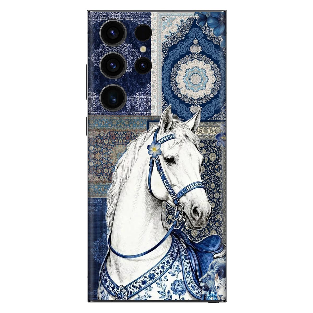 Mandala White Horse Mobile Wrap Main image