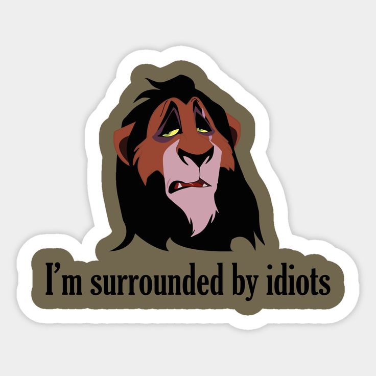 Surrounded By Idiots Laptop Sticker Main image