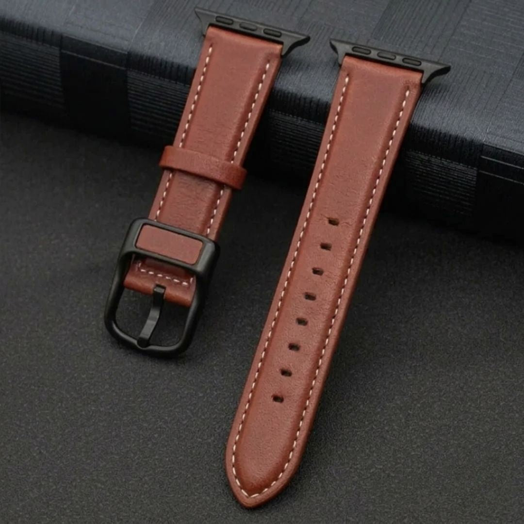 Apple Watch Brown Weave Leather Strap  - 42/44/45/49 MM