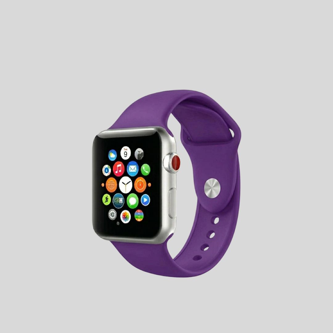 Apple Watch Dark Purple Silicone Strap - 42/44/45/49 MM Main image