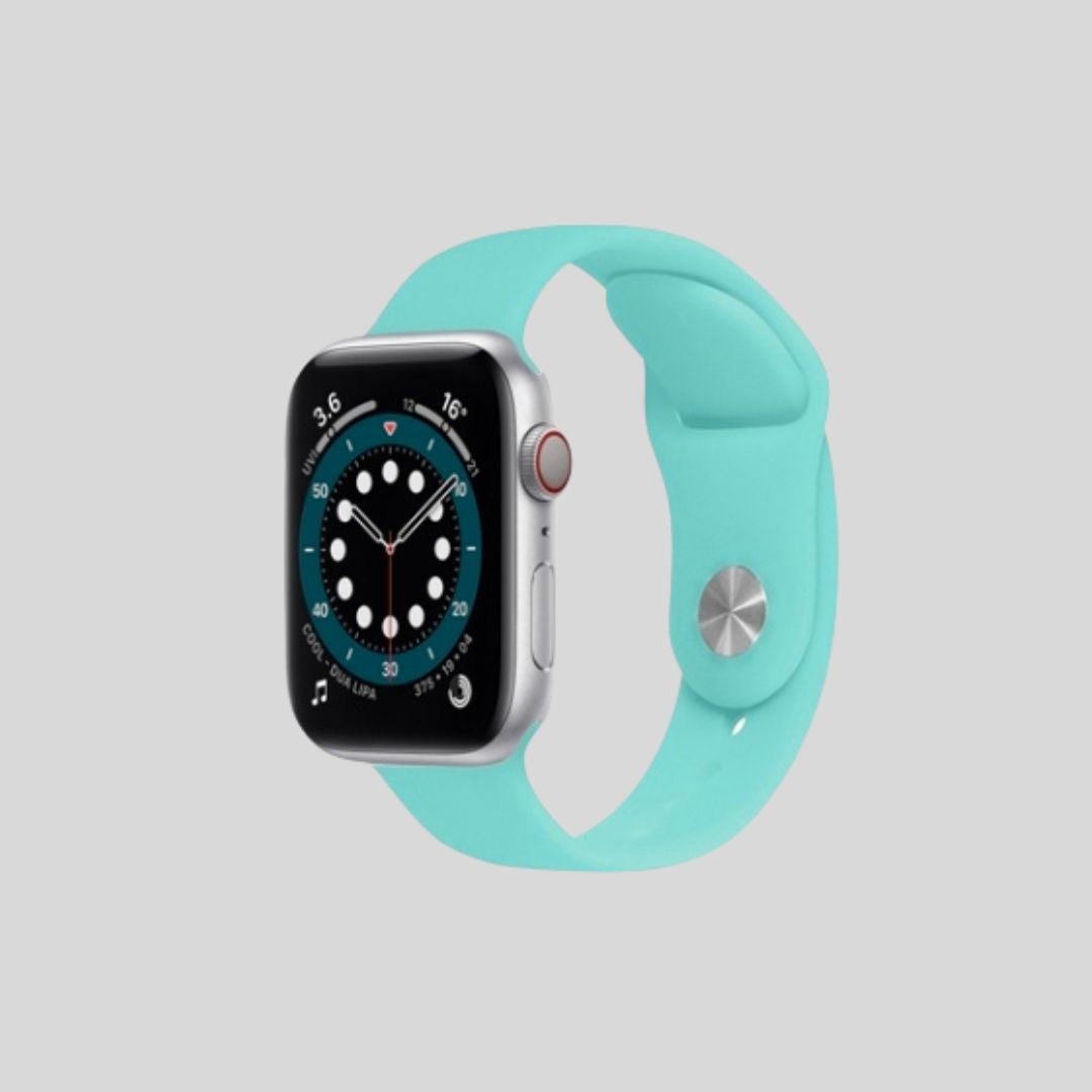 Apple Watch Mint Blue Silicone Strap  - 42/44/45/49 MM