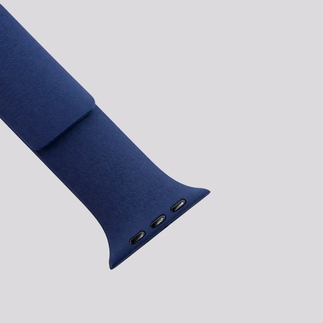 Apple Watch Leather-Silicone Magnetic Strap Blue - 42/44/45/46/49 MM Secondary image