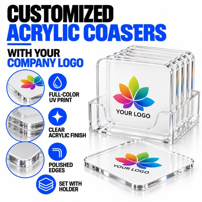 Customised Coasters - Corporate Gifting & Bulk Order Catalog - WrapCart Main image