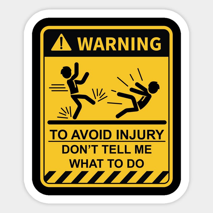 Avoid me Laptop Sticker
