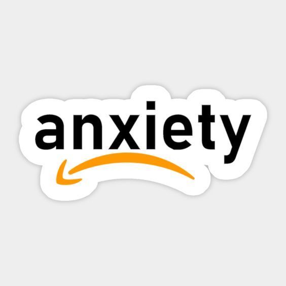 Anxiety Meme Laptop Sticker Main image