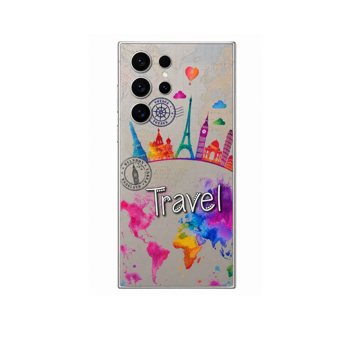 Transparent Travel Mobile Skin