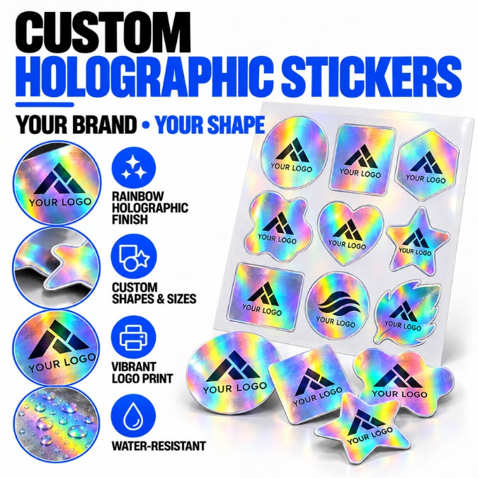 Customised Holographic Branding Stickers - Corporate Gifting & Bulk Order Catalog - WrapCart Main image