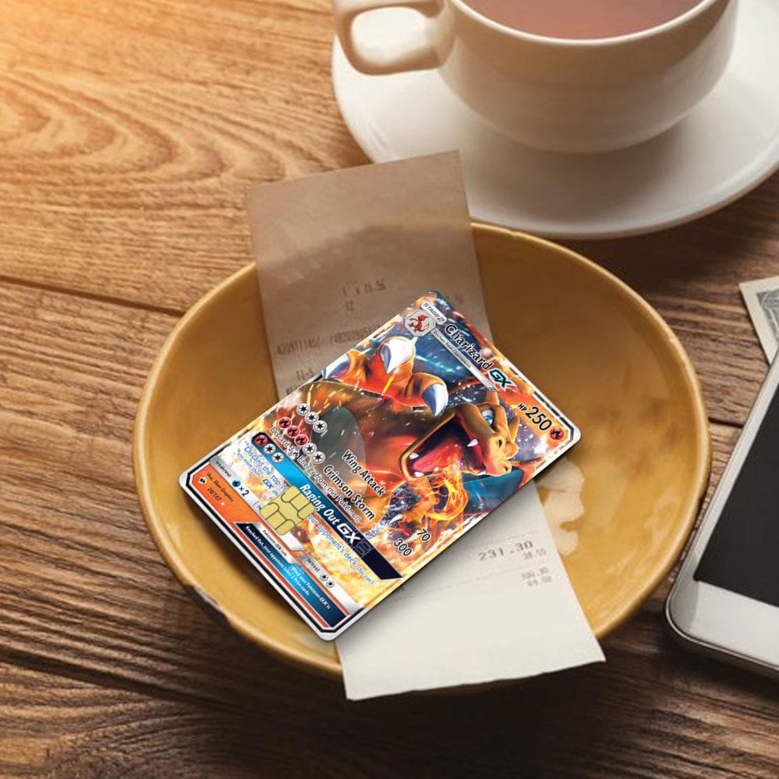 Charizard Fan Debit Card Skin Sticker