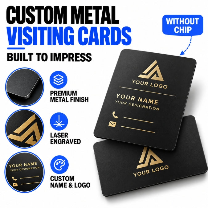Customised Metal Visiting Cards - Corporate Gifting & Bulk Order Catalog - WrapCart Main image