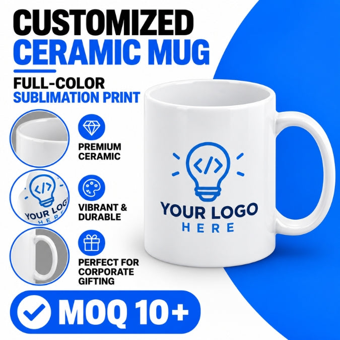 Customised Ceramic Mugs - Corporate Gifting & Bulk Order Catalog - WrapCart Main image