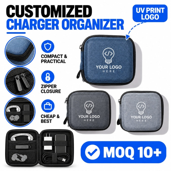Customised Small Tech Organizer - Corporate Gifting & Bulk Order Catalog - WrapCart Main image
