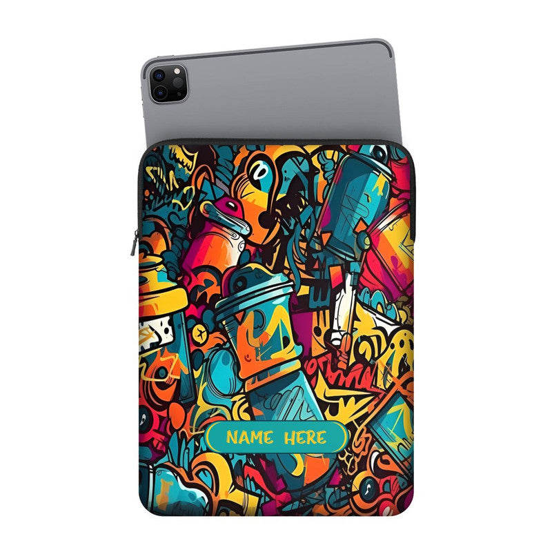 Street Grafitee Custom Name iPad Sleeve Main image