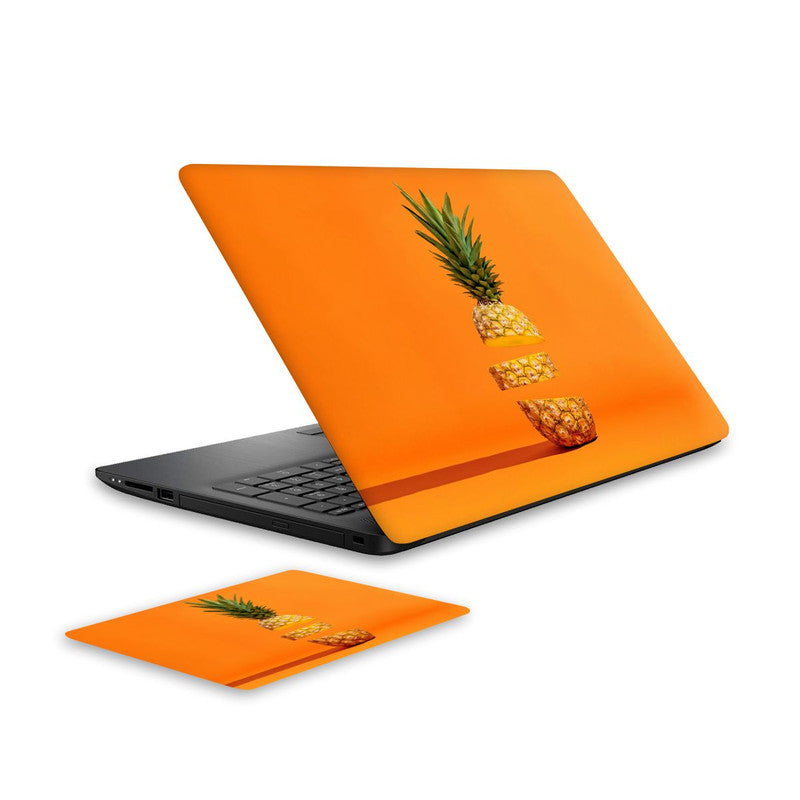 pineapple-laptop-skin-and-mouse-pad-combo WrapCart India