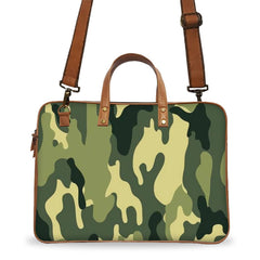 Green Camouflage Deluxe Laptop Bag