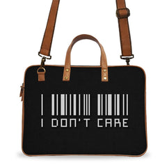 I Don't Care Deluxe Laptop Bag