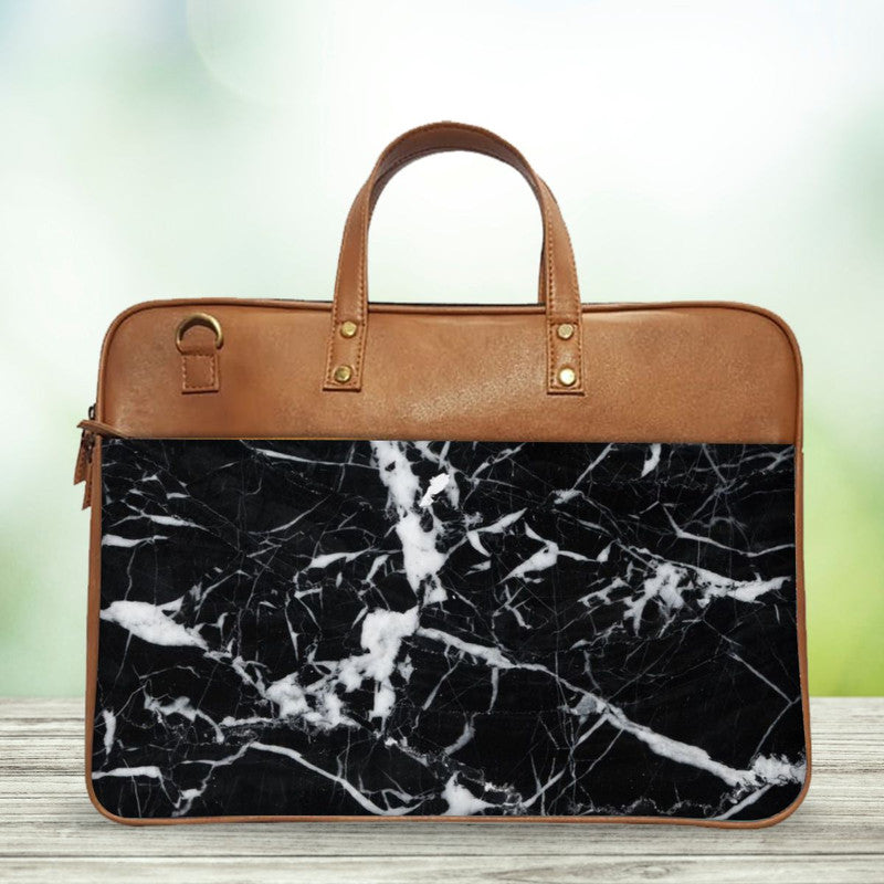 Black Marble Classic Laptop Bag Main image