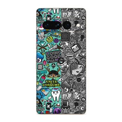 Blue Multi Abstract Google Pixel Skin