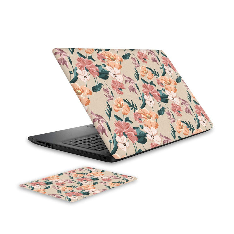 blooming-flower-1-laptop-skin-and-mouse-pad-combo WrapCart India Main image
