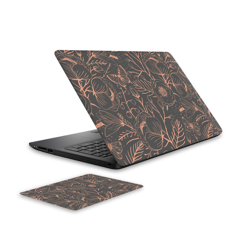 seamless-floral-laptop-skin-and-mouse-pad-combo WrapCart India Main image