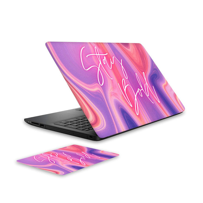 stay-bold-laptop-skin-and-mouse-pad-combo WrapCart India Main image