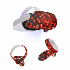 Matrix Orange Skin For Meta Oculus Quest 3 VR