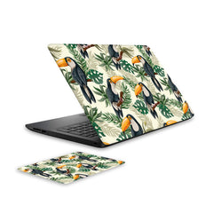 toucan-laptop-skin-and-mouse-pad-combo WrapCart India