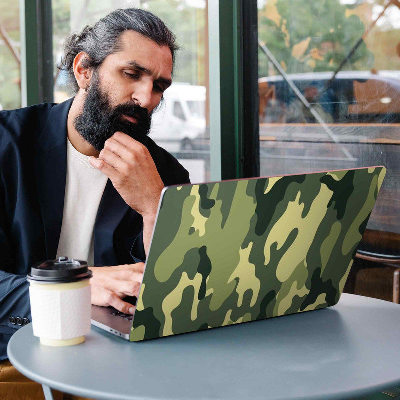 Green Camouflage Laptop Skins Secondary image