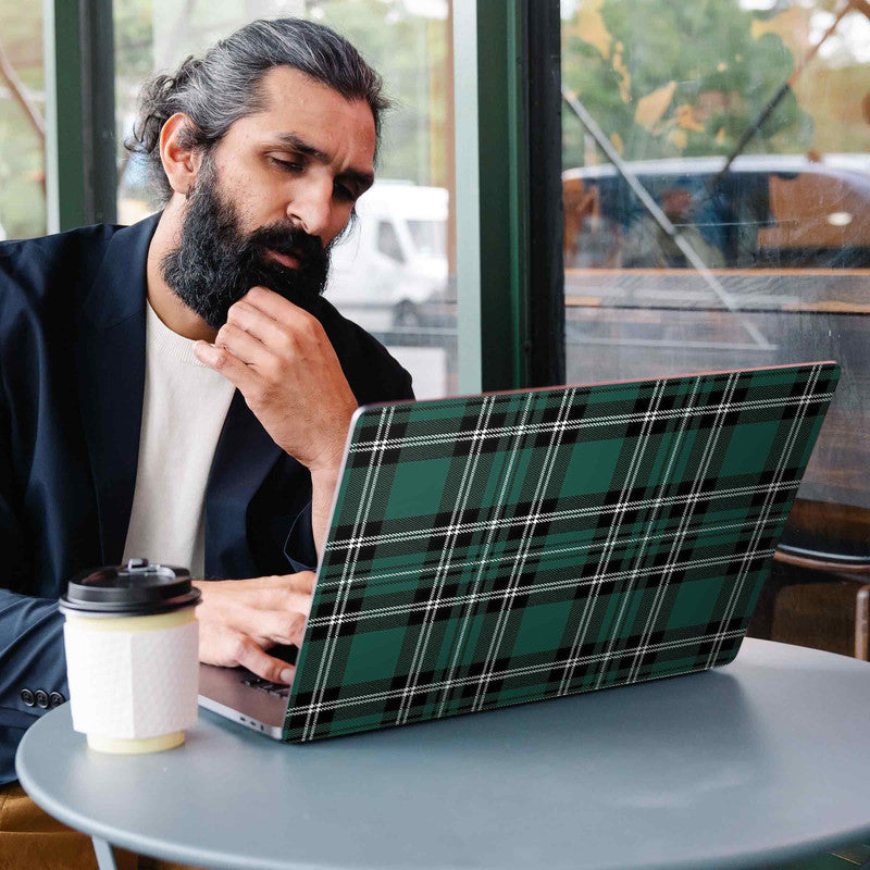 Green Squares Laptop Skins Secondary image