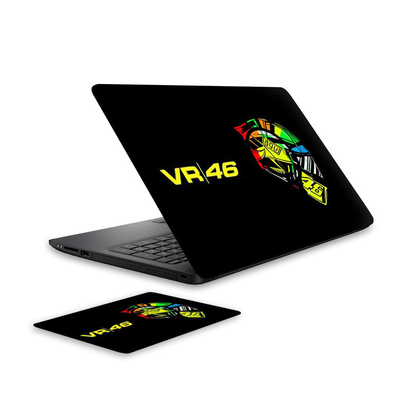 vr46-laptop-skin-and-mouse-pad-combo WrapCart India Main image