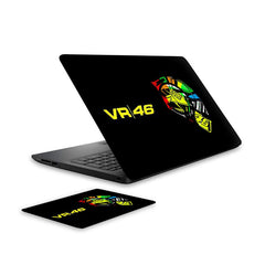 vr46-laptop-skin-and-mouse-pad-combo WrapCart India
